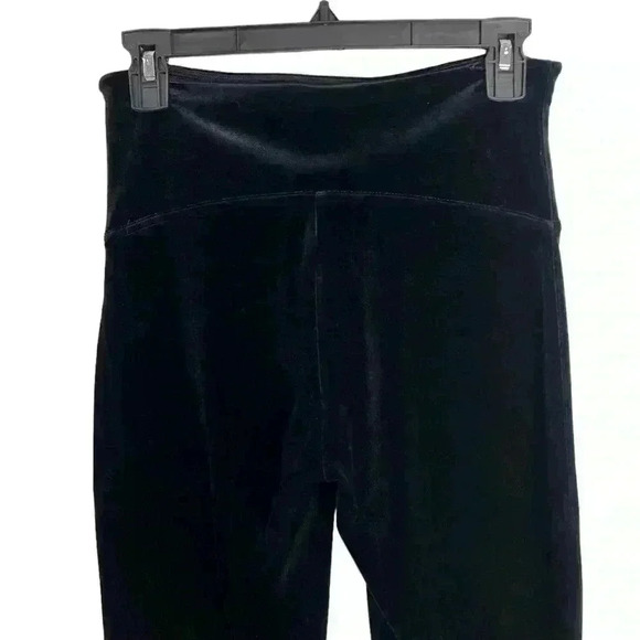 SPANX Black Velvet Tummy Control High Waisted Tights Leggings Size Large - Picture 9 of 11